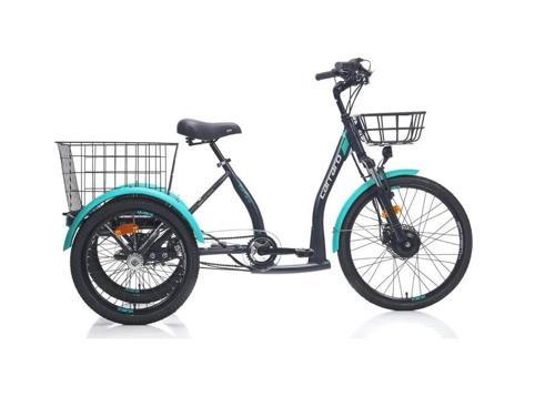 E-LINE ePACK 2.1 UNISEX BİSİKLET 410H HD 24 JANT NEX.3 VİTES MAT SİYAH TURKUAZ GRİ