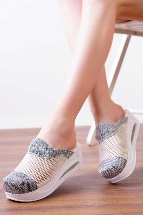 Fileli Özel Tasarım Halluks Valgus(Kemik Çıkıntısı) Kadın Sabo Airmax Tam Ortopedik Anatomik Terlik