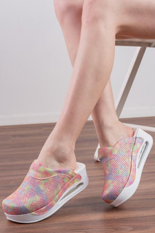 Batik Desenli Kadın Sabo Air Max Ortopedik Anatomik Hastane, Doktor, Hemşire, Aşçı Terliği