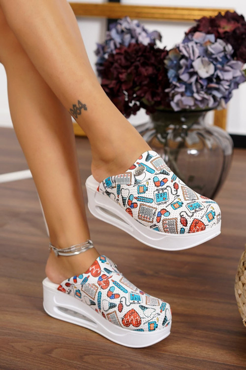 Tam Ortopedik Ve Anatomik Yapılı Kalp Desenli Air Max Sabo Terlik 2022
