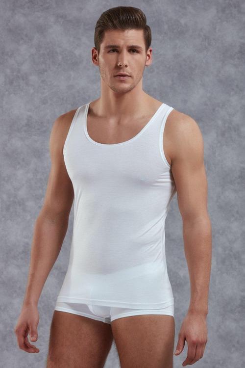 Erkek Micro Modal Geniş Yaka Atlet 2000