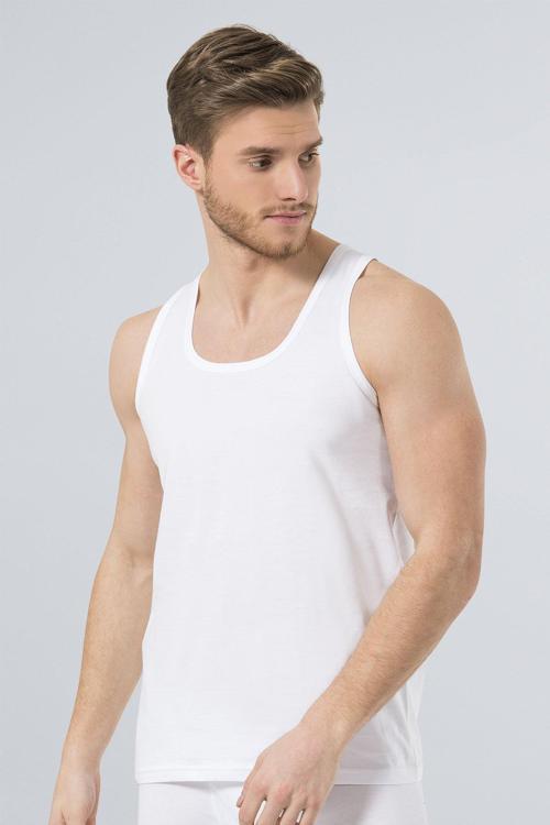 Erkek Bantlı Atlet (2'li Paket) 110/Beyaz
