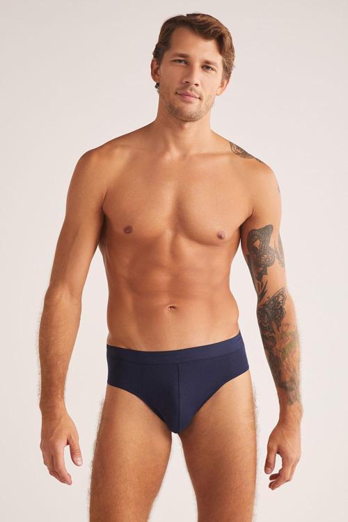 Kom Ariel Lacivert Erkek Slip 2'li Avantajlı Paket