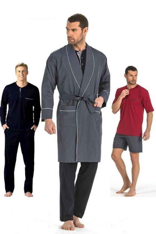 5li Penye Robdöşambr Damat Pijama Set 5560