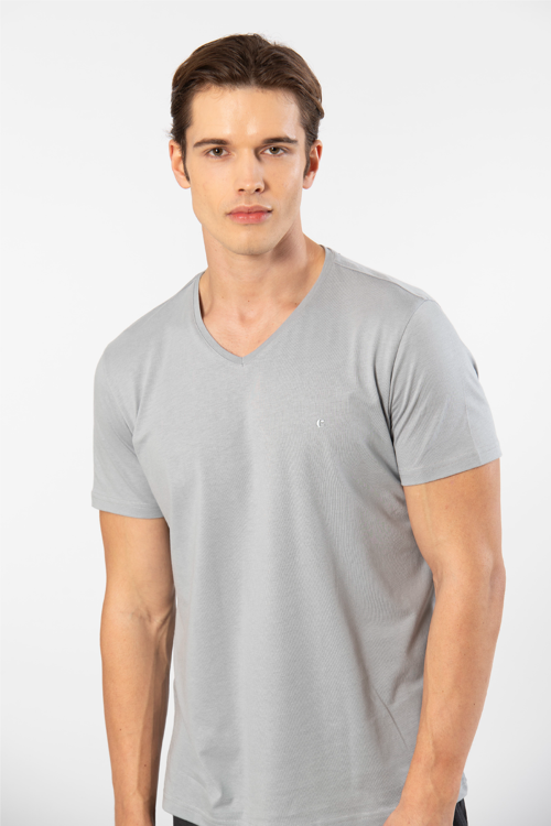 Erkek T-Shirt (Slim Fit) 2170/Gri