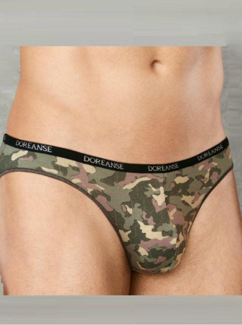 Erkek Modal Kamuflaj Baskılı Külot Slip 1335