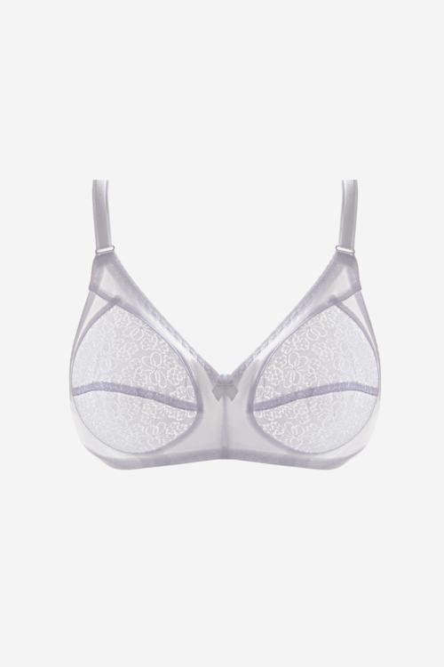 Beyaz Dantelli Büyük Beden Sütyen 777