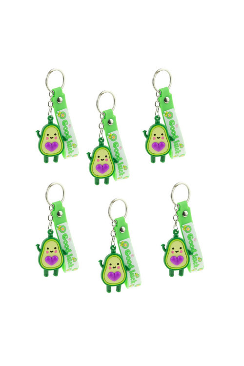 Anahtarlık Avakado Bileklikli Anahtarlık 6'Lı Set