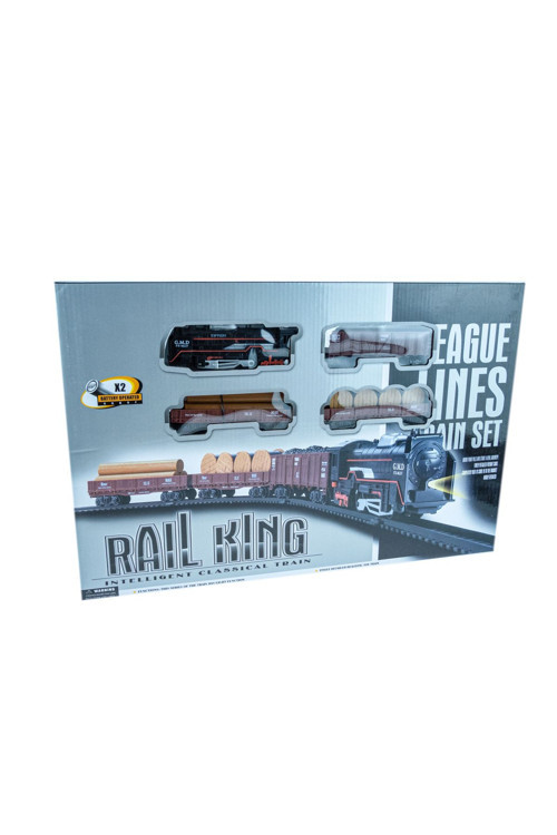Oyuncak Tren Seti Rail King Klasik Tren 104 Cm 23 Parça Işıklı