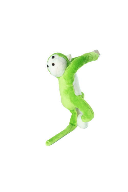 Pelüş Maymun Sevimli Sarılan Maymun Yeşil 50 Cm