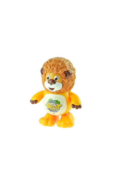 Oyuncak Aslan Işıklı Sesli Hareketli Sevimli Aslan 20 Cm