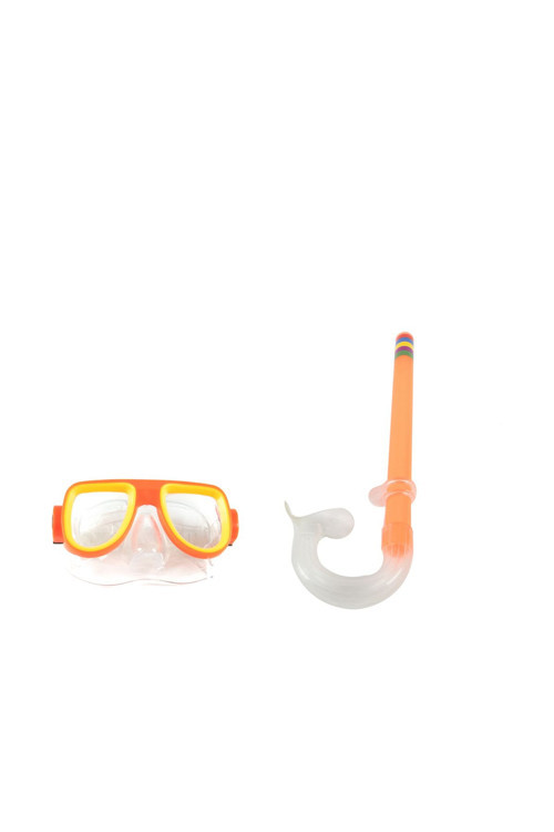 Şnorkel Maske Şnorkel Set Turuncu