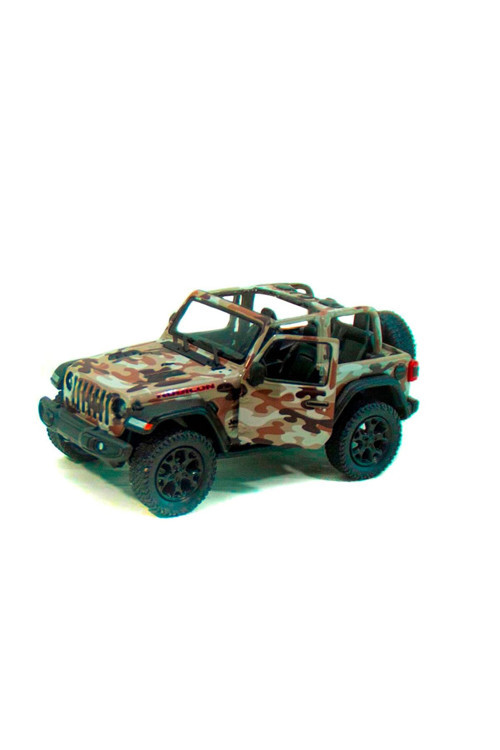 Metal Çek Bırak Üstü Açık Asker Jeep Krem 12Cm