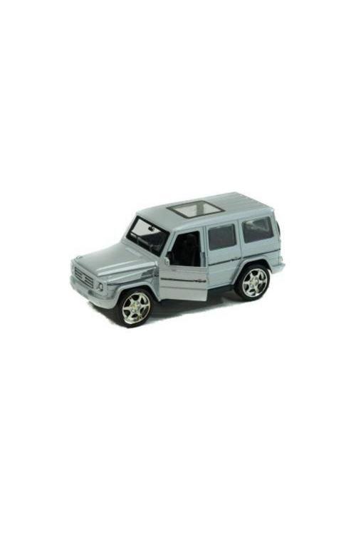 Metal Mercedes G63 Çek Bırak Model Araba Gri 12 Cm