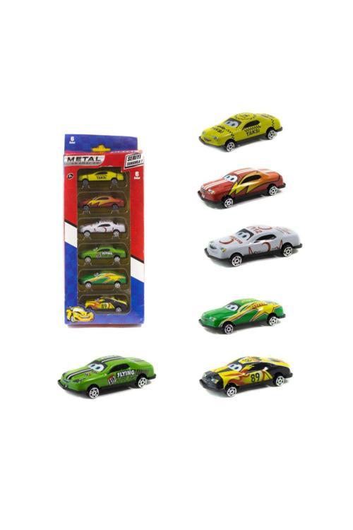 1:55 Ölçek Metal Model Arabalar 6Lı Set 8 Cm