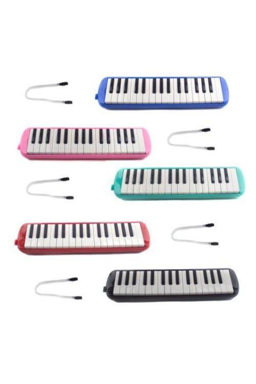32 Tuşlu Melodika Bez Çantalı Pembe