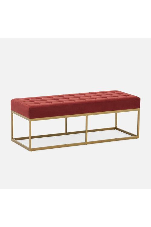 Camron Gold Metal Bench Kırmızı