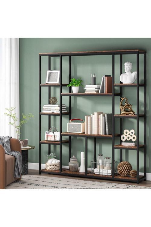 Scan Siyah Metal Kitaplık