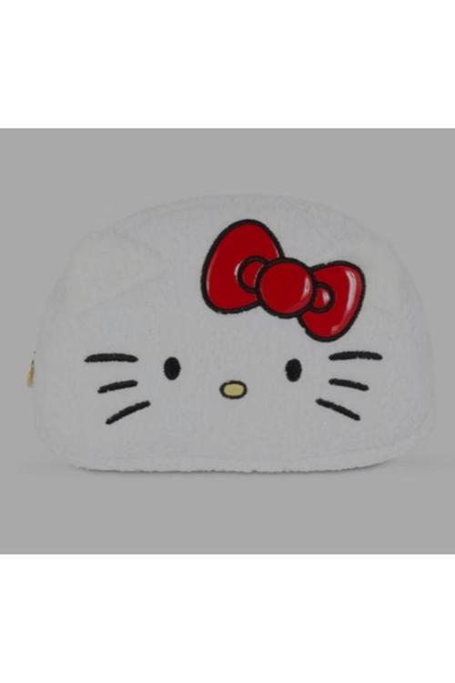 Kawai Hello Kitty Makyaj Çantası Metal Fermuar Aksesuarli