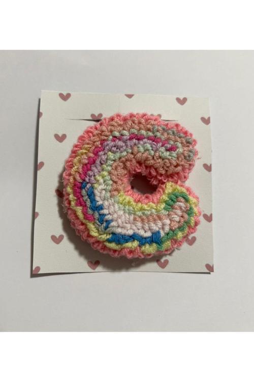 C Harf Punch Anahtarlık Ve Çanta Aksesuar