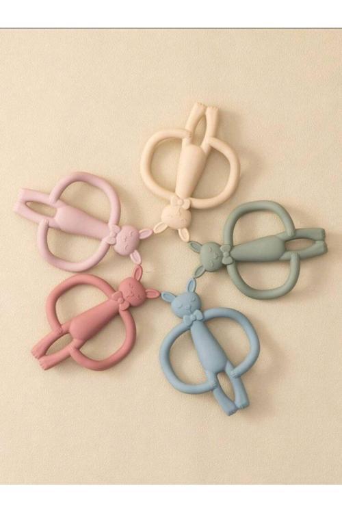 Tavşan Figürlü Bebek Diş Kaşıyici