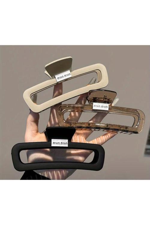 Mat Şeffaf Kahve Birinci Kalite Mandal Toka