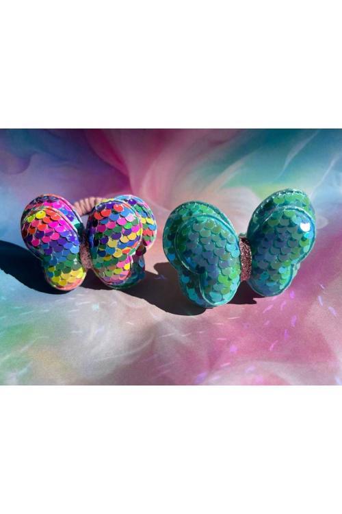 Kelebek Parlak Tokalar 2’Li Kız Çocuk Toka