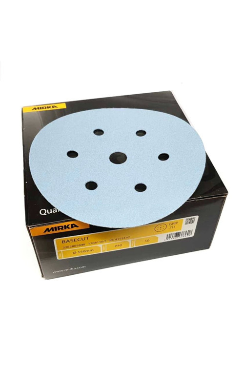 Basecut 150Mm 7D Hookıt Dısk Zimpara P40 50'Li Paket