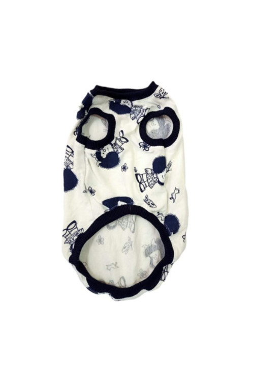 Mafalda Karakteri Desenli Kedi Köpek Kıyafeti Elbisesi Xlarge/Xl/Beden 4