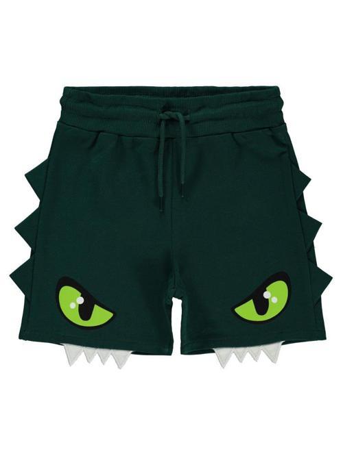 Dinozor Göz Baskılı 2-5 Yaş Kapri - Yeşil2-3 Yaş