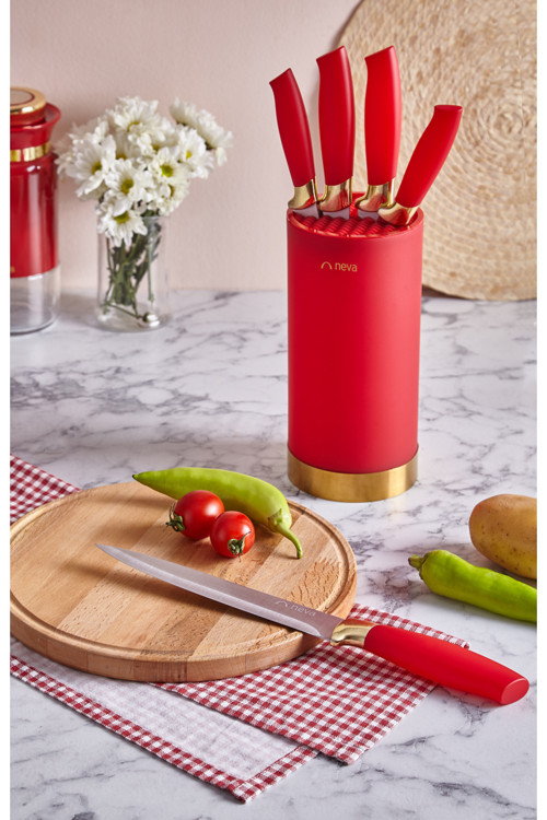 N3482 Pitaya Silindir 6 Lı Bıçak Seti
