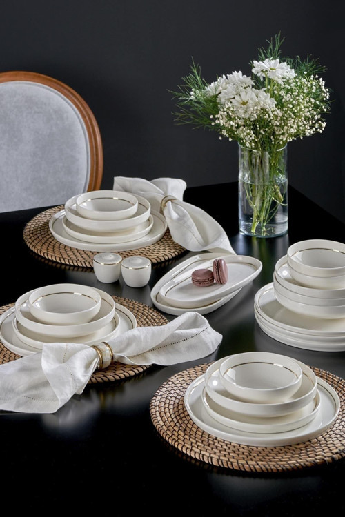 Velvet Gold 56 Parça Yemek Takımı N3489