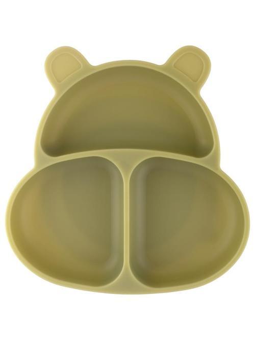 HupPo Vakum Tabanlı Silikon Mama Tabağı - YeşilStandart