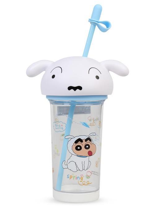 Crayon Shinchan Tritan Pipetli Matara 500 ml - BeyazStandart