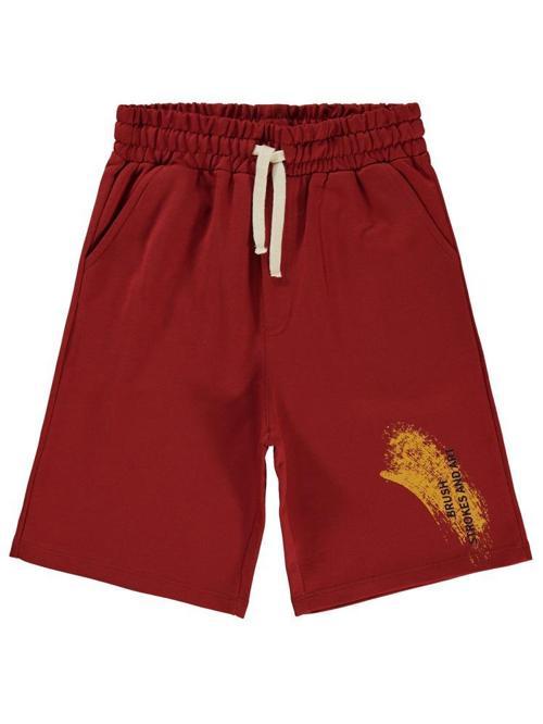 Serbest Fırça Baskılı 10-13 Yaş Kapri - Turuncu12-13 Yaş