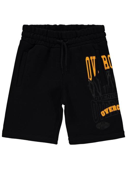 Over Baskılı 6-9 Yaş Kapri - Siyah9-10 Yaş