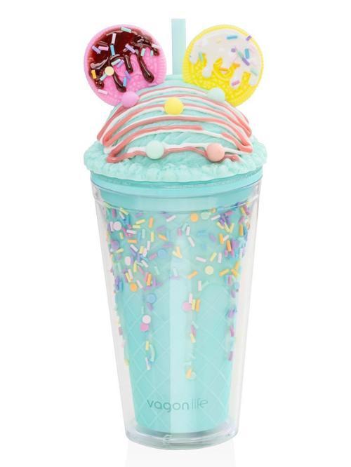 Kulaklı Pipetli Matara 450 ml  - YeşilStandart