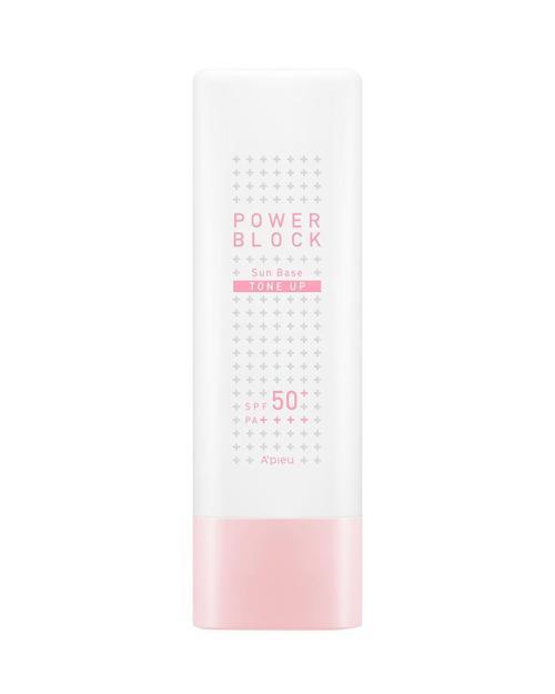  Ton Eşitleyici Aydınlatıcı Güneş Kremi 50ml A'PIEU Power Block Tone Up Base Pink SPF50+/PA++++