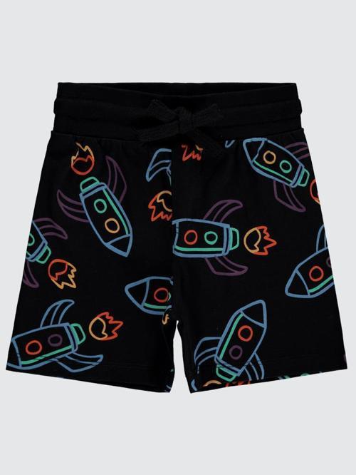 Çizgi Space Empirme 2-5 Yaş Kapri - Siyah2-3 Yaş