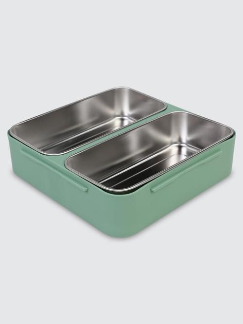Paslanmaz Çelik Beslenme ve Yemek Kabı 1100 ml - YeşilStandart