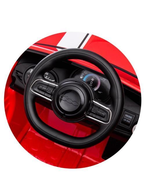 Fiat 500 Uzaktan Kumandalı Akülü Araba - KırmızıStandart