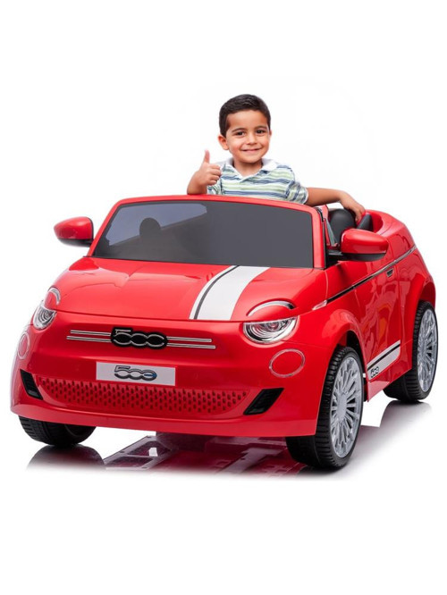 Fiat 500 Uzaktan Kumandalı Akülü Araba - KırmızıStandart