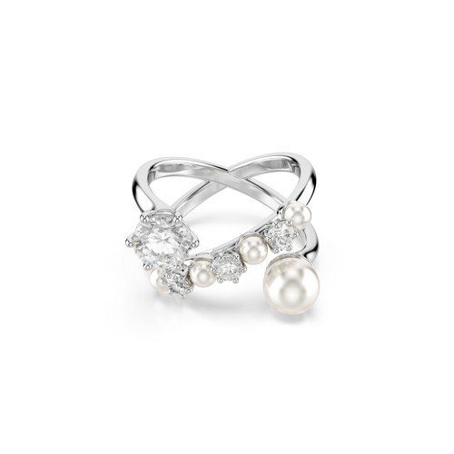 5714376 Swarovski Yüzük Matrıx:Rıng Pearl Open Whıte/Rhs 60