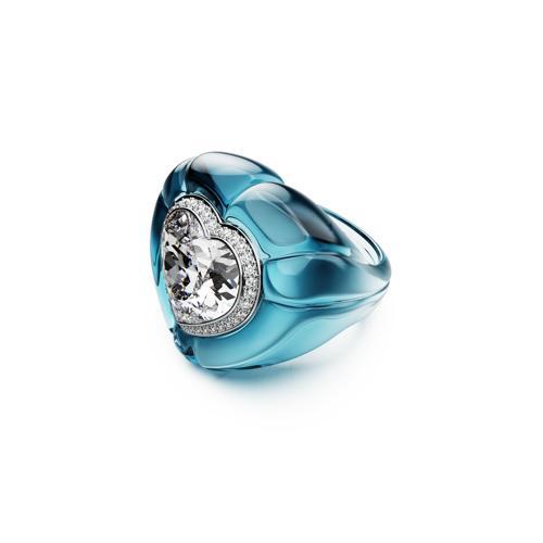 5709966 Swarovski Yüzük Dulcıs:Rıng Blu/Cry/Rhs 60