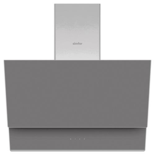 8736 60Cm Premium Gri 2 Cam Davlumbaz