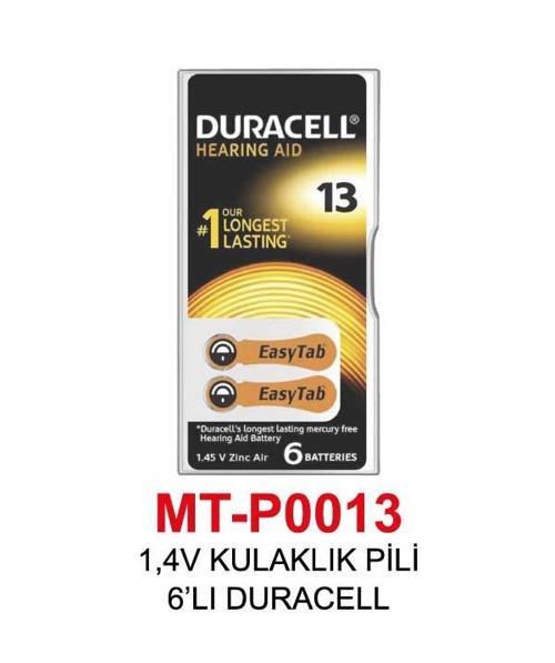1,4V KULAKLIK PİLİ 6’LI DURACELL