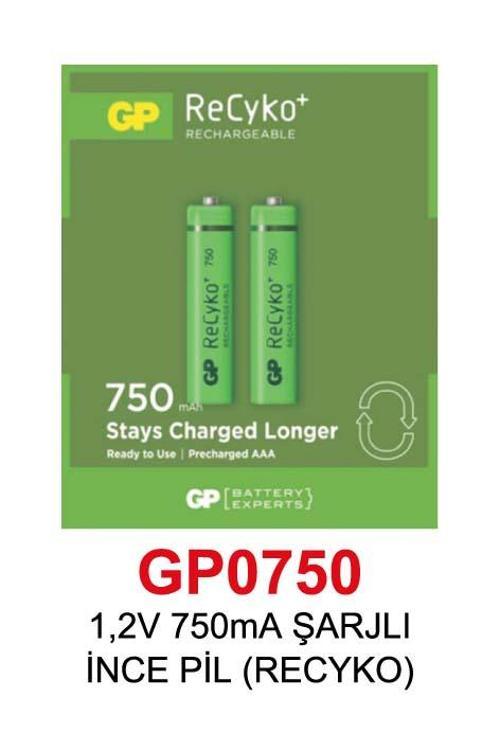 1,2V 750mA ŞARJLI İNCE PİL (RECYKO)