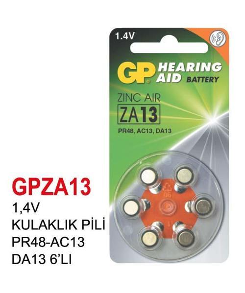 1,4V KULAKLIK PİL PR48-AC13 DA13 6’LI