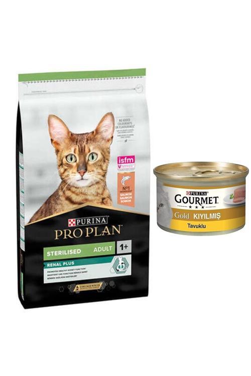 Steril Kısırlaştırılmış Somonlu Kedi Maması 3 Kg ( 85gr yaş mama hediye )