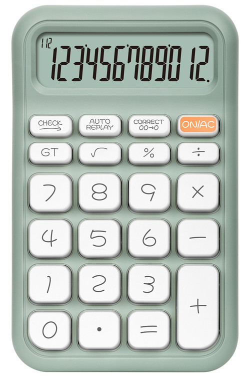 X-150 Mint Yeşili 12 Haneli Küçük Boy Hesap Makinesi